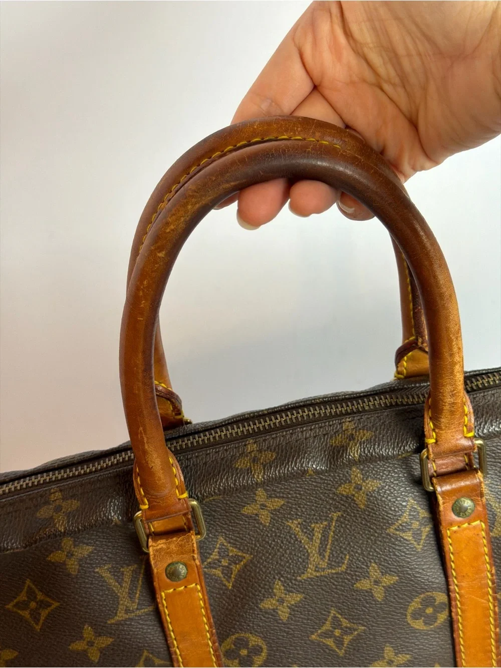 Vintage Louis Vuitton Monogram Canvas Porte Documents Voyage Briefcase